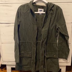 Old Navy green hooded jacket